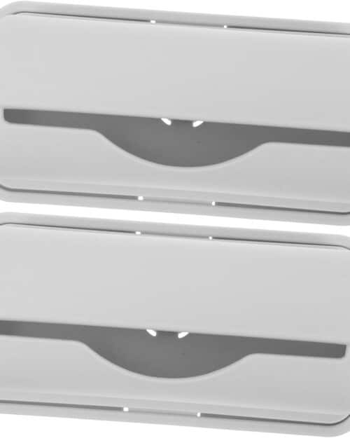 MAGICLULU Large Capacity Trash Bag Dispenser Wall-mounted Storage Box Grey Trash Bag Container for Kitchen Bathroom