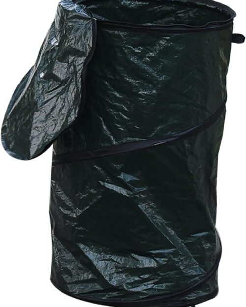 BESPORTBLE Trash Bag Gardening Leaf Bucket Outdoor Garbage Bin Composter Bin for Garden Kitchen Compost Bin Heavy Duty Garden Bags Waste Storage Bag Leaf Collector Lawn Sweeper Mulch Green