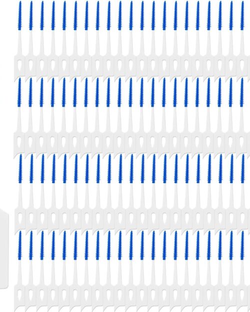 GXXMEI 200PCS Dual-Use Interdental Brushes Soft Silicone Dental Picks Toothpicks Between Teeth Brush, Tooth Flossing Brush for Cleaning Orthodontic Wire Toothbrush Clean Tool