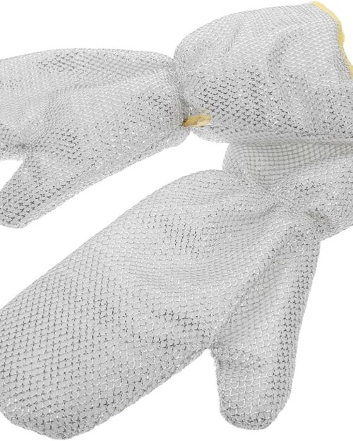 Heavy Duty Dishwashing Gloves Long Heat Resistant Non Slip Wire Mesh for Kitchen Cleaning Food Handling Multipurpose Scrubber Gloves
